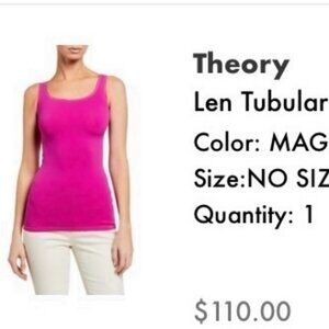 Magenta Theory Tank Top - No Size